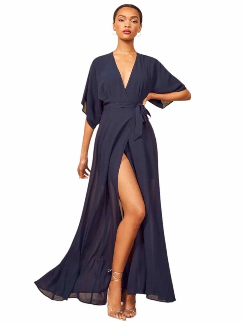 Reformation Navy Size S Dress